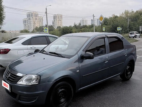 2012 Renault Logan I Рестайлинг, синий, 275000 рублей, вид 2