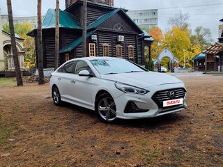 2017 Hyundai Sonata VII (LF) Рестайлинг, белый, 1520000 рублей, вид 2