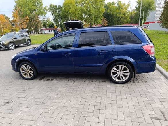 2008 Opel Astra H Рестайлинг, синий, 300000 рублей - вид 5