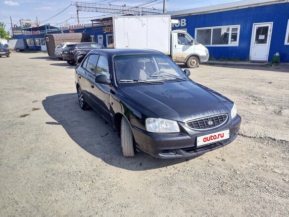 2011 Hyundai Accent ТагАЗ II, чёрный, 250000 рублей - вид 2