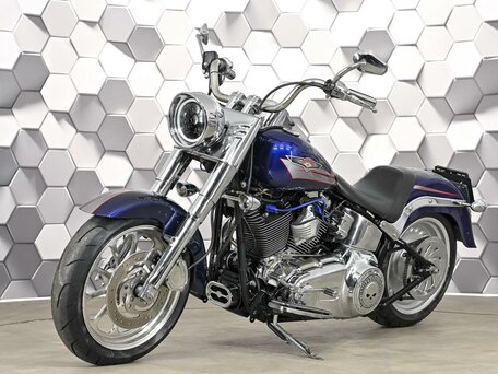 2007 Harley-Davidson Fat Boy, синий, 899000 рублей, вид 2
