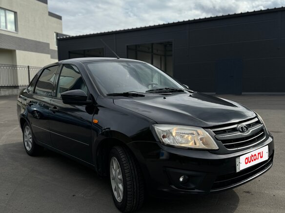 2015 Lada (ВАЗ) Granta I, чёрный, 323000 рублей - вид 1