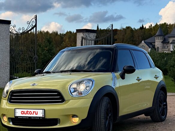 2011 Mini Countryman Cooper I, жёлтый, 1050000 рублей