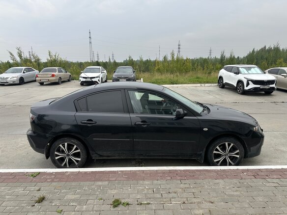 2008 Mazda 3 I (BK) Рестайлинг, чёрный - вид 3