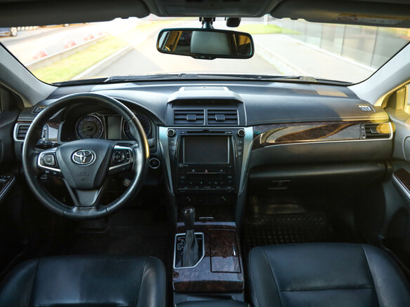 2016 Toyota Camry VII (XV50) Рестайлинг, чёрный, 1899000 рублей - вид 10