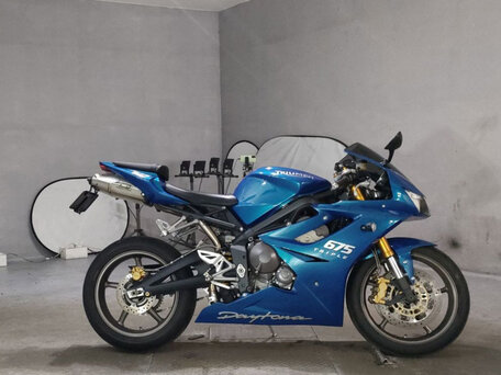 2009 Triumph Daytona 675, синий, 404000 рублей, вид 2