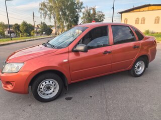 2013 Lada (ВАЗ) Granta I, оранжевый, 390000 рублей, вид 4