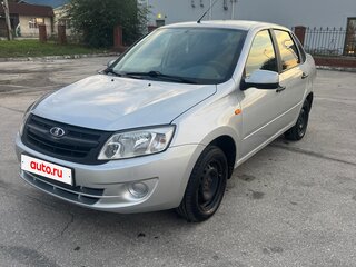 2013 Lada (ВАЗ) Granta I, серебристый, 350000 рублей, вид 1