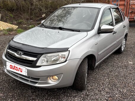 2014 Lada (ВАЗ) Granta I, серебристый, 420000 рублей, вид 1