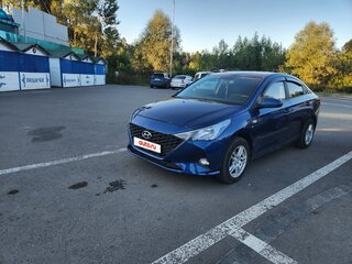 2021 Hyundai Solaris II Рестайлинг, синий, 1300000 рублей, вид 2