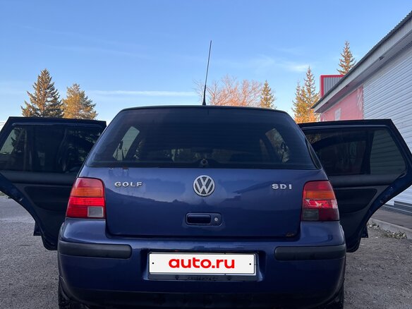 1999 Volkswagen Golf IV, синий, 200000 рублей - вид 4