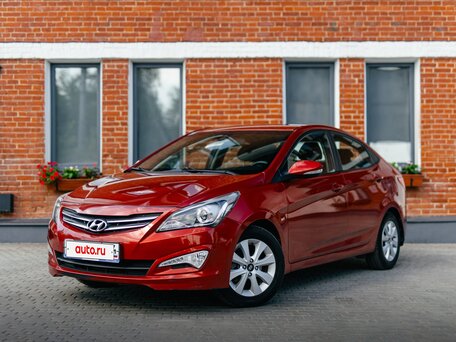 2016 Hyundai Solaris I Рестайлинг, красный, 883000 рублей, вид 1