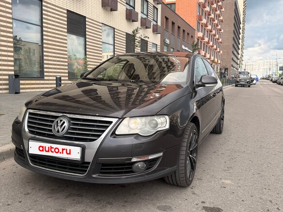 2008 Volkswagen Passat B6, чёрный - вид 2