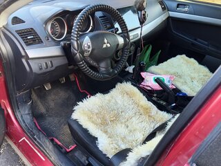 2007 Mitsubishi Lancer X, красный, 625000 рублей, вид 3