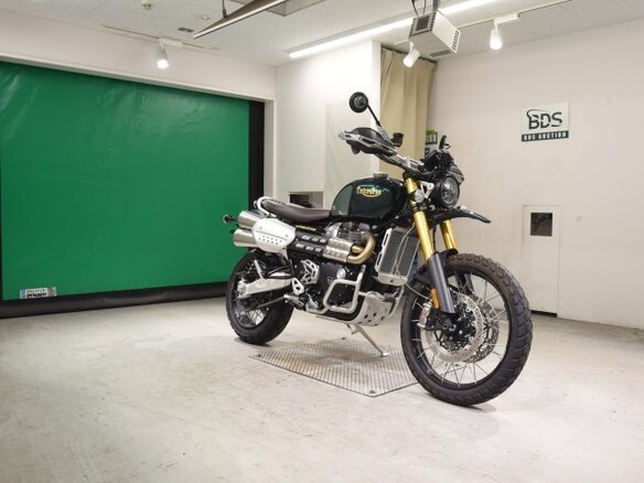 2021 Triumph Scrambler, зелёный, 1480000 рублей