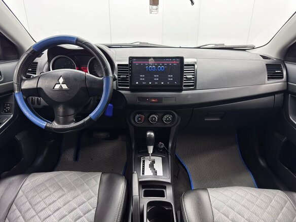 2012 Mitsubishi Lancer X Рестайлинг, синий, 700000 рублей - вид 9