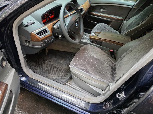 2003 BMW 7 серии 730i IV (E65/E66), синий, 780000 рублей - вид 9