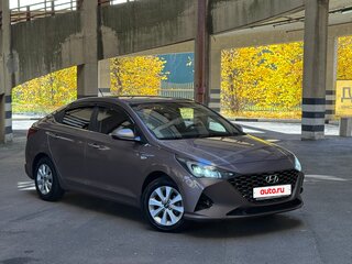 2020 Hyundai Solaris II Рестайлинг, коричневый, 1459000 рублей, вид 4