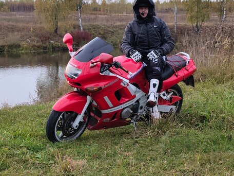 1995 Kawasaki ZZR 400, красный, 240000 рублей, вид 2