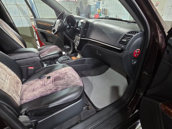 2008 Hyundai Santa Fe II, пурпурный, 1100000 рублей - вид 4