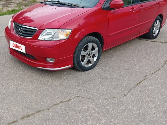 2001 Mazda MPV II (LW), красный, 500000 рублей