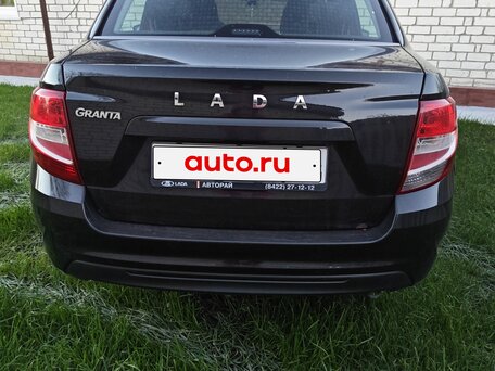 2018 Lada (ВАЗ) Granta I Рестайлинг, чёрный, 400000 рублей, вид 3