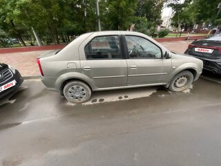 2012 Renault Logan I Рестайлинг, бежевый, 210000 рублей, вид 3