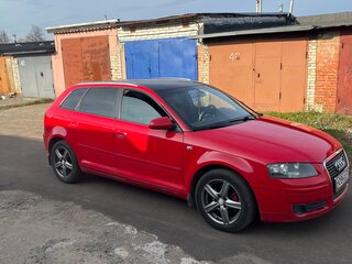 2005 Audi A3 II (8P) Рестайлинг 1, красный, 450000 рублей, вид 2
