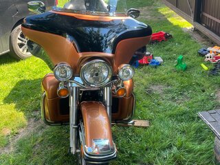 2008 Harley-Davidson Electra Glide, оранжевый, 1100000 рублей, вид 3