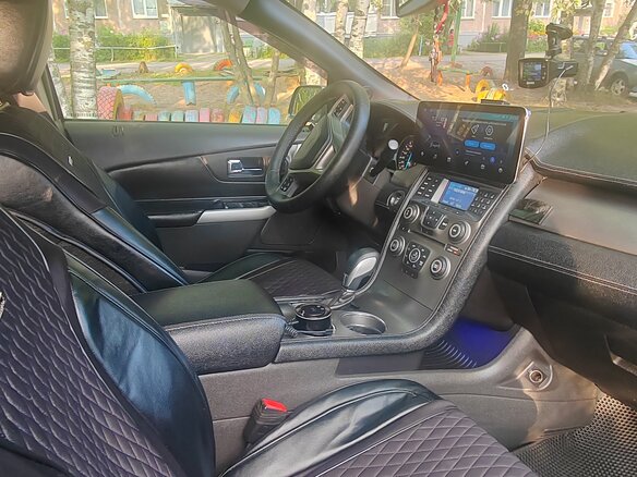 2014 Ford Edge I Рестайлинг, синий, 1400000 рублей - вид 4