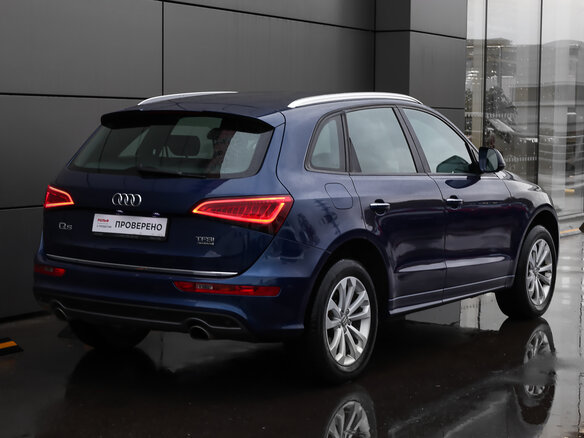 2015 Audi Q5 I (8R) Рестайлинг, синий, 1898000 рублей - вид 4