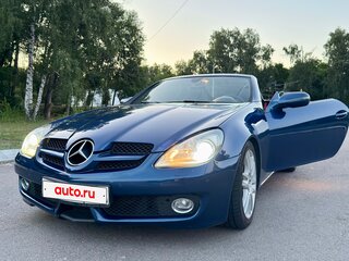 2008 Mercedes-Benz SLK-Класс 350 II (R171) Рестайлинг, синий, 1550000 рублей, вид 1
