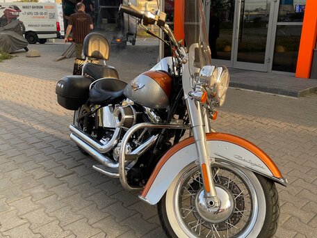 2014 Harley-Davidson Softail Deluxe, оранжевый, 1800000 рублей, вид 4
