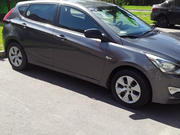 2014 Hyundai Solaris I Рестайлинг, серый - вид 5