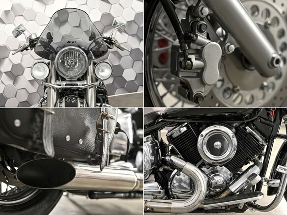 2003 Yamaha XVS1100, чёрный, 555000 рублей - вид 9