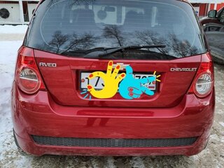 2011 Chevrolet Aveo I Рестайлинг, красный, 419000 рублей, вид 3