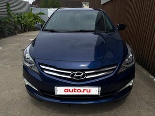 2016 Hyundai Solaris I Рестайлинг, синий, 1150000 рублей, вид 2