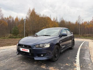 2008 Mitsubishi Lancer X, синий, 444000 рублей, вид 2