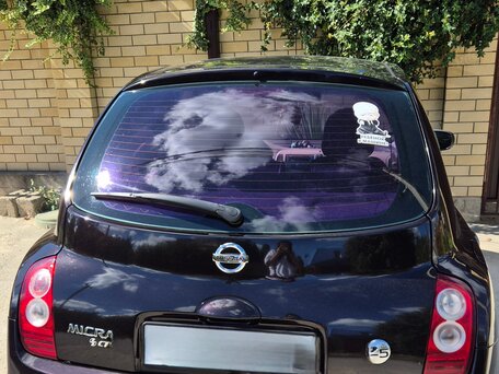 2008 Nissan Micra III (K12), фиолетовый, вид 2