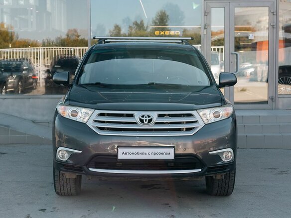 2011 Toyota Highlander II (XU40) Рестайлинг, серый - вид 1