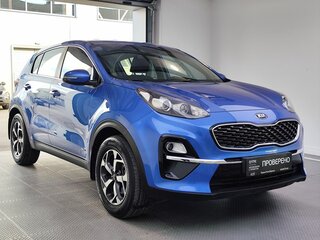 2018 Kia Sportage IV Рестайлинг, синий, 1980000 рублей, вид 3