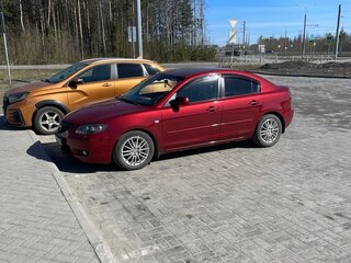2008 Mazda 3 I (BK) Рестайлинг, красный, 550000 рублей, вид 3