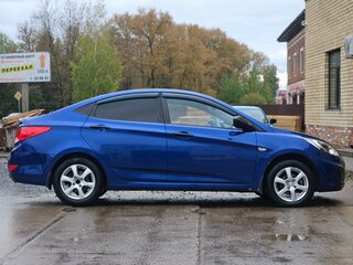 2011 Hyundai Solaris I, синий, 669000 рублей, вид 4