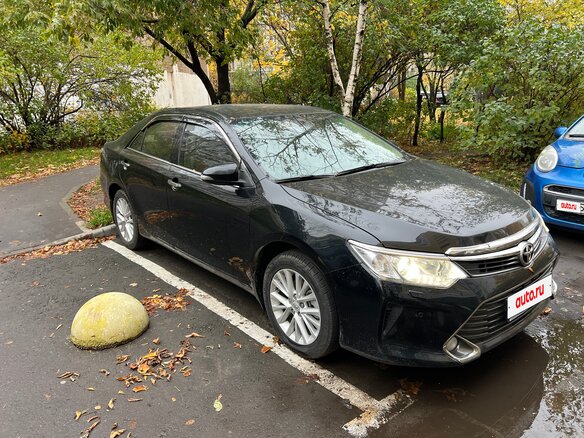 2015 Toyota Camry VII (XV50) Рестайлинг, чёрный, 2300000 рублей