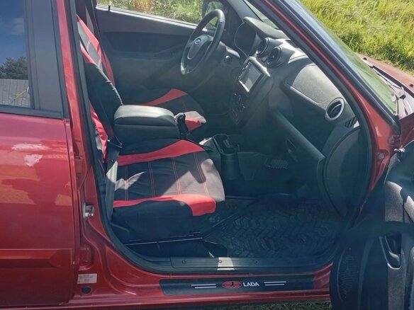 2018 Lada (ВАЗ) Granta I, красный, 375000 рублей - вид 5