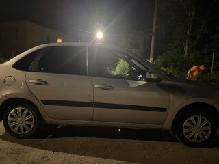 2014 Lada (ВАЗ) Granta I, серебристый, 730000 рублей, вид 5