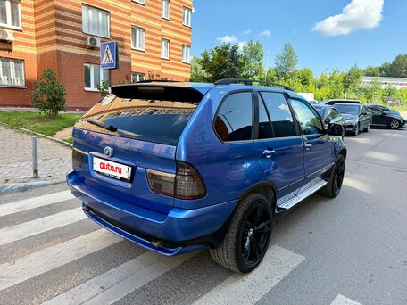 2003 BMW X5 3.0i I (E53) Рестайлинг, синий, 845000 рублей, вид 4