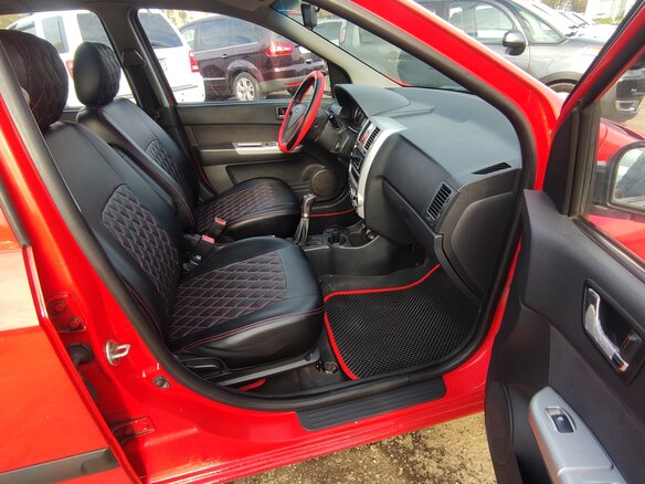 2008 Hyundai Getz I Рестайлинг, красный, 435000 рублей - вид 5