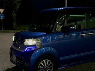 2016 Honda N-BOX I Рестайлинг, синий, 850000 рублей, вид 2