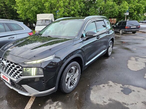 2021 Hyundai Santa Fe IV Рестайлинг, чёрный - вид 1